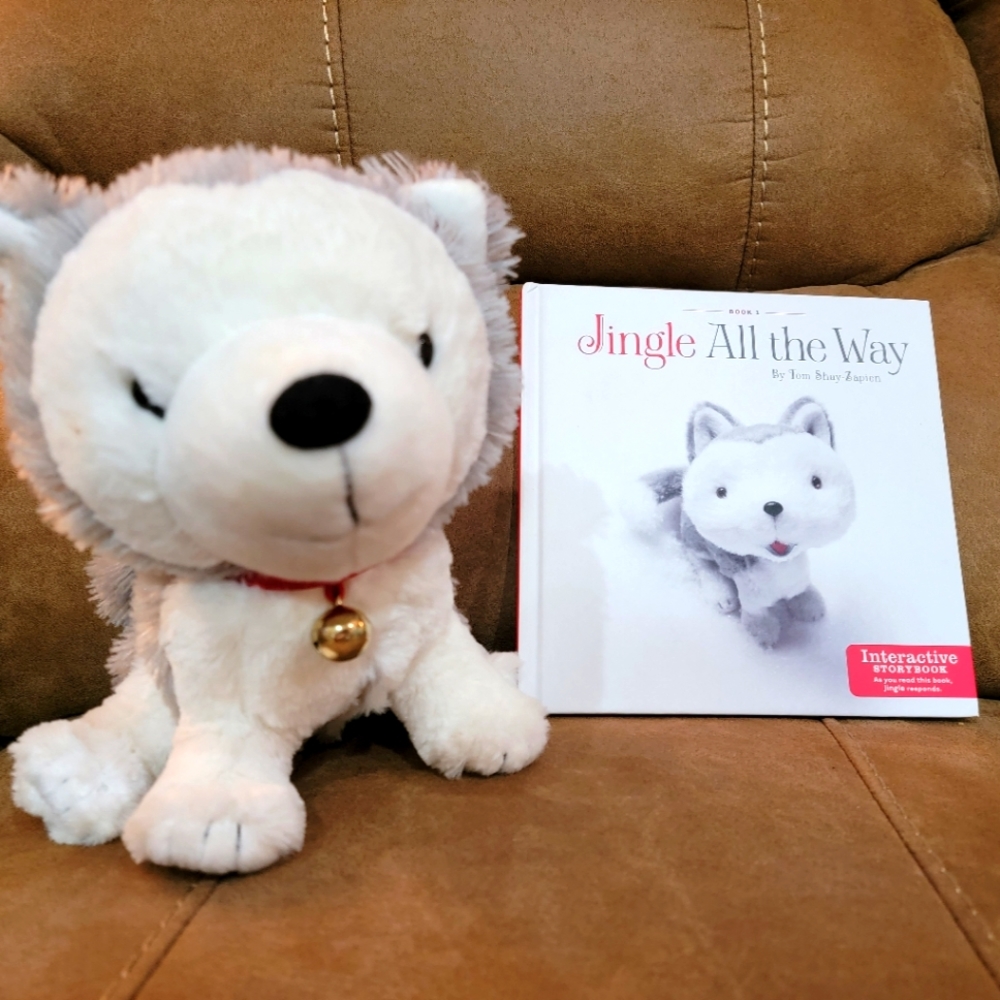 Hallmark Interactive Storybook With Plush Husky Named Jingle